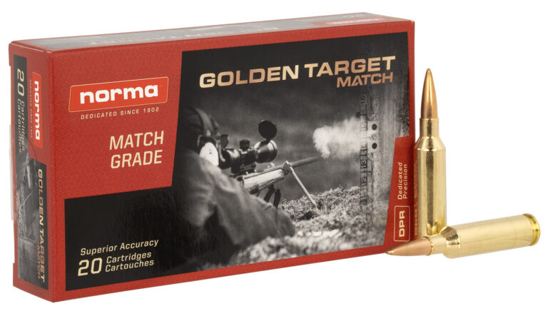Norma Ammunition 20160392 Dedicated Precision Golden Target Match 6mmCreedmoor 107gr Hollow Point Boat Tail 20 Per Box/10 Case Norma Ammunition 20160392 Dedicated Precision Golden Target Match 6mmCreedmoor 107gr Hollow Point Boat Tail 20 Per Box/10 Case