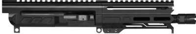 CMMG 94B6829AB Dissent  9mm Luger 6.50″, Left Side Charging Handle, Armor Black, OEM Zeroed Linear Comp, 4.60″ M-LOK Handguard for AR-Platform, Picatinny End Plate
