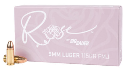 SIG AMMO 9MM 115GR ELITE BALL ROSE FMJ 50/20