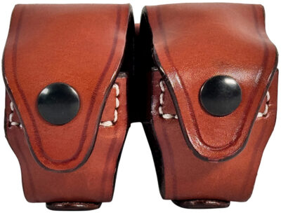 Revolver Speed Loader Double Carrier 5 & 6 shots Classic Brown