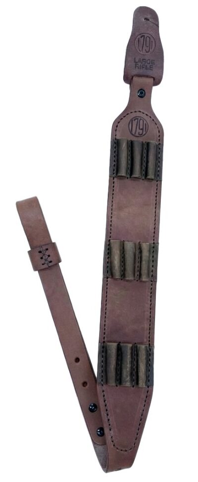 1791 Gunleather HNTASMRBRWA Hunt Ammo Sling Oiled Brown Leather 32″ to 37″ OAL