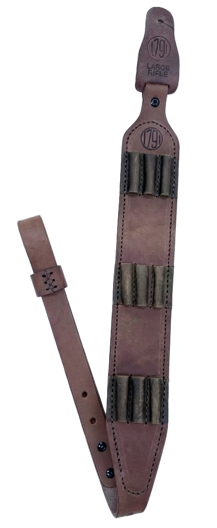 1791 Gunleather HNTASMRBRWA Hunt Ammo Sling Oiled Brown Leather 32″ to 37″ OAL