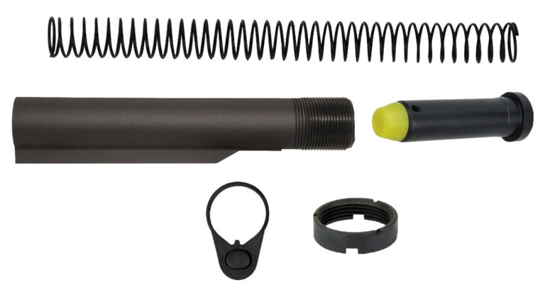 TacFire MAR047PCCAP Mil-Spec Buffer Tube  Black Matte