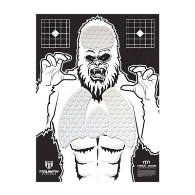 Triumph Systems 031513006 Threat Down Reactive Splatter Target Yeti Hanging Paper 30″H x 22″W