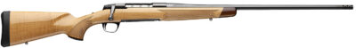 Browning 036080282 X-Bolt 2 Medallion 6.5 Creedmoor 4+1 22″ Blue Polished Threaded Barrel & Drilled & Tapped Carbon Steel Receiver, Fixed Gloss AAAA Maple Wood Stock, Radial Muzzle Brake