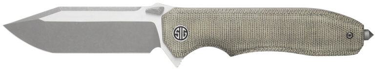 Sig Sauer Knives VA9GT Validus 3.78″ Folding Modified Tanto Plain Dark Acid Stonewash/Satin M390 Steel Blade, 4.76″ Green Canvas Micarta Handle Sig Sauer Knives VA9GT Validus 3.78″ Folding Modified Tanto Plain Dark Acid Stonewash/Satin M390 Steel Blade, 4.76″ Green Canvas Micarta Handle