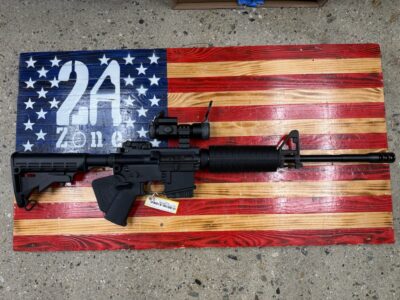 Sig Sauer SigM400, Black, 5.56, 16″ Barrel, Featureless, Semi-Auto, Vortex Strike Fire, Iron Sights, 1 10 Round Magazine, No Lock, No Case