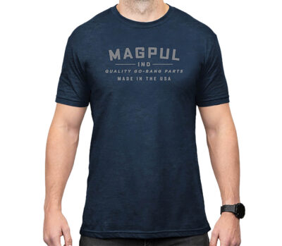 Magpul MAG1112-410-3XL Go Bang Parts  Navy Heather Cotton/Polyester Short Sleeve 3XL