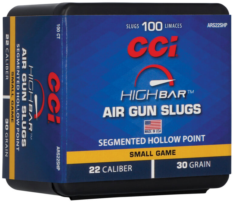 CCI ARS22SHP22 High Bar Air Gun Slug 22Cal 30gr Segmented Hollow Point 100 Per Box/5 Case CCI ARS22SHP22 High Bar Air Gun Slug 22Cal 30gr Segmented Hollow Point 100 Per Box/5 Case
