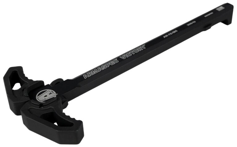 Armaspec ARM161-BLK Victory Charging Handle Black Aluminum Ambidextrous Hand Armaspec ARM161-BLK Victory Charging Handle Black Aluminum Ambidextrous Hand