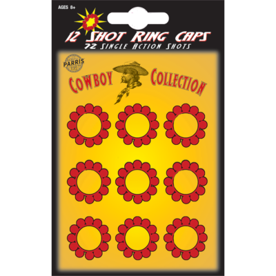 Parris Toys 12 Shot Ring Caps 72 Shots Per Card