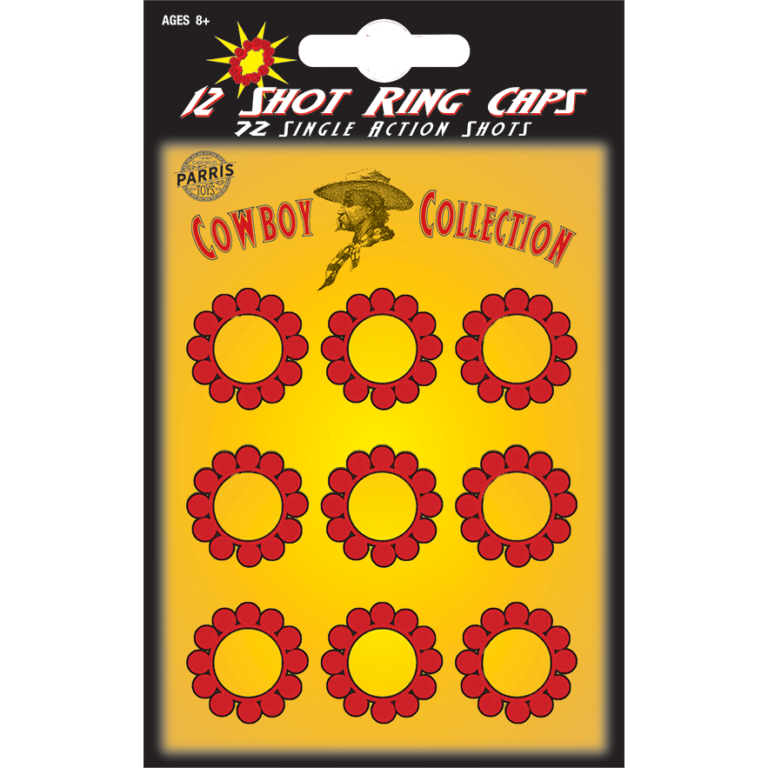Parris Toys 12 Shot Ring Caps 72 Shots Per Card Parris Toys 12 Shot Ring Caps 72 Shots Per Card