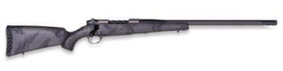 Weatherby MGT01N25CMR4B Mark V Backcountry Guide TI 25 Creedmoor 3+1 22″ + 2″ Graphite Black Cerakote Fluted Threaded Barrel, Titanium Drilled & Tapped Receiver, Exposed Carbon  w/Carbide Black Accent