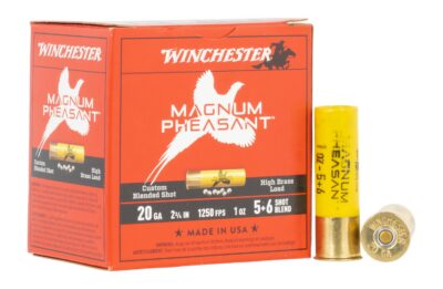 WINCHESTER 20 GA 2-3/4″ 5 & 6 MAGNUM PHEASANT 1 OZ 25RD/BX 10BX/CS