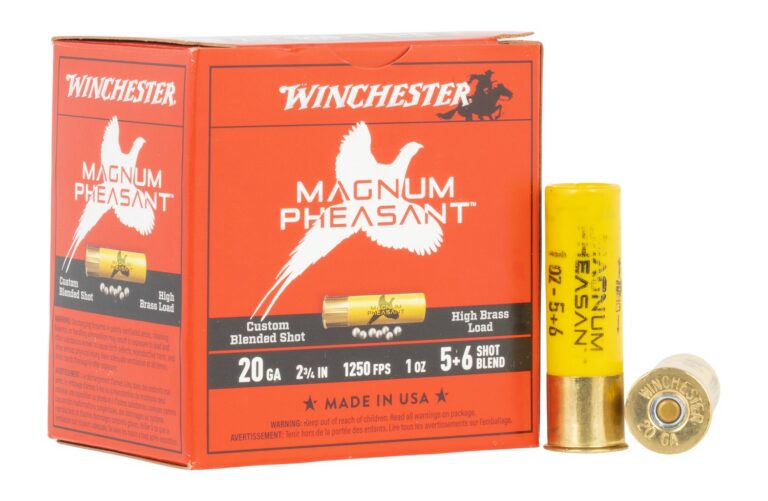 WINCHESTER 20 GA 2-3/4″ 5 & 6 MAGNUM PHEASANT 1 OZ 25RD/BX 10BX/CS