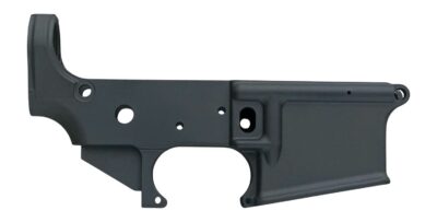 White Label Armory WLA-LOW-1031-01 Forged Lower Receiver  Multi Black Hardcoat Anodize AR-15