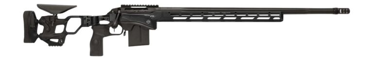Cadex Inc CDXSSPRO6526CP20I2B1N CDX-SS Seven S.T.A.R.S. Pro 6.5 Creedmoor 10+1 26″ Black DLC Fluted Threaded Barrel, Black Cerakote Receiver, ARCA Rail,  M-LOK Handguard, Black Adjustable Folding Butt
