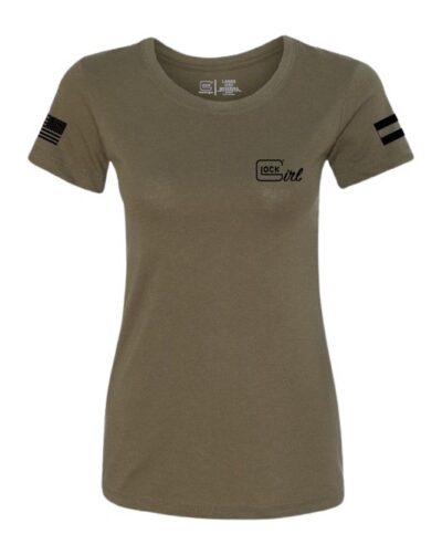 GLK AP96368 GLOCK GIRL FLAG TEE M   GRN