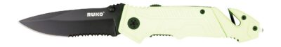 RUKO RUK0144SHG-CS   440A 3-1/4″HIVIZ GRN FOLDING