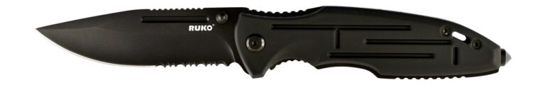 RUKO RUK0153 440A 3-1/2″BLK ANODIZED FOLDING RUKO RUK0153 440A 3-1/2″BLK ANODIZED FOLDING