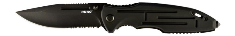 RUKO RUK0153-CS 440A 3-1/2″BLK ANODIZED FOLDING RUKO RUK0153-CS 440A 3-1/2″BLK ANODIZED FOLDING