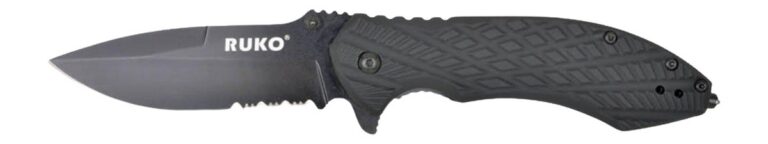 RUKO RUK0182SBBK 440C 3-1/4″SERRATED FOLDING BBPS RUKO RUK0182SBBK 440C 3-1/4″SERRATED FOLDING BBPS