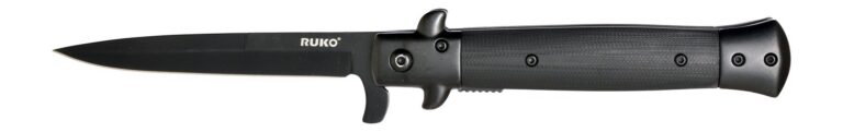 RUKO RUK0184BK    420A 4″BLKOUT FOLDING G10
