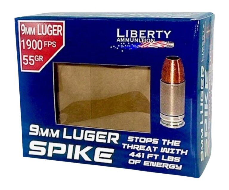 Liberty Spike Ammunition 9mm 55 gr. 20 rd. Liberty Spike Ammunition 9mm 55 gr. 20 rd.