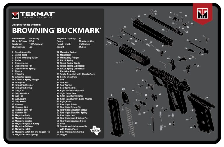 TEKMAT TEK-R17-BROWNING-BM 17X11 BRN BUCKMARK TEKMAT TEK-R17-BROWNING-BM 17X11 BRN BUCKMARK