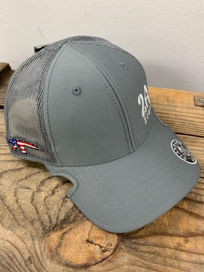 2nd Amendment Zone Notch Trucker Hat Grey – Standard Notch