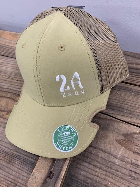 2nd Amendment Zone Notch Trucker Hat Tan – Standard Notch