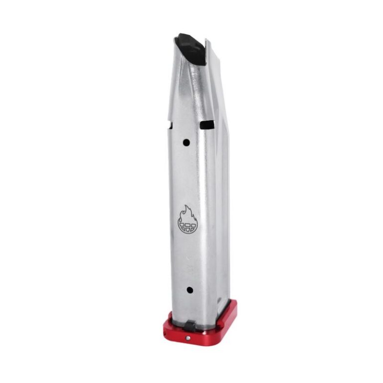 Atlas Gunworks 3501-41420 Premium 9mm Stainless Steel 23 Rounds 140mm Magazine with Alphalock Basepad – Atlas Gunworks 3501-41420 Premium 9mm Stainless Steel 23 Rounds 140mm Magazine with Alphalock Basepad –