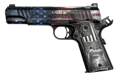 AUTO FOUNDING FATHERS SPECIAL EDITION 1911 45 ACP 5IN BARREL 7RD BLACK STAINLESS WITH BLK CONTROLS  1911TCAC20