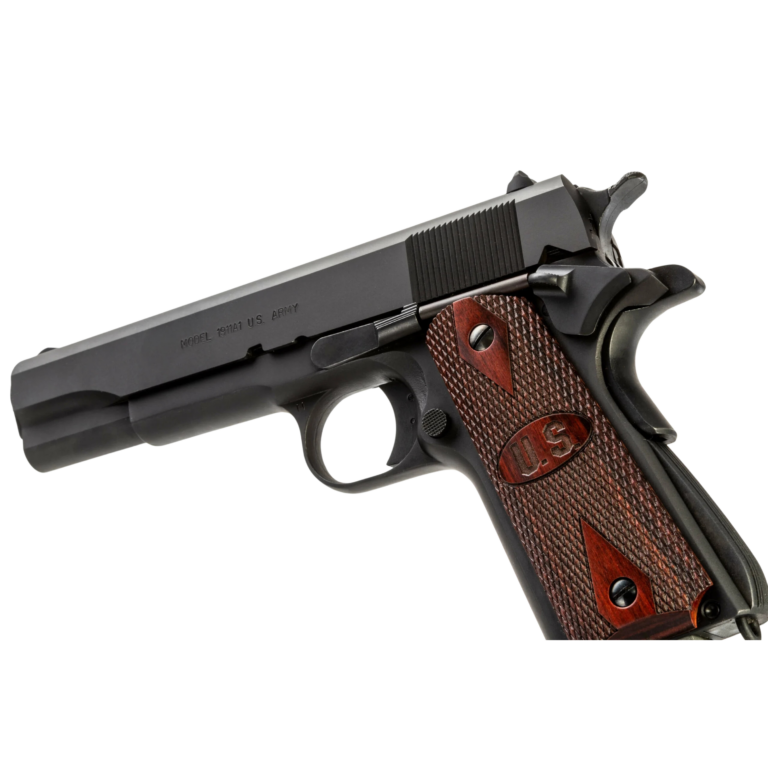 AUTO ORDNANCE 1911A1 BLUED #80 WOOD GRIP PACKED SOLD AS USED 1911BKOWUSED