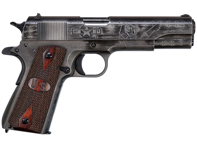 AUTO ORDNANCE 1911A1 BLUED CUSTOM VICTORY GIRLS PACKED SOLD AS USED 1911BKOWC1USED
