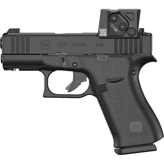 43X MOS8 9MM LUGER SEMI-AUTO HANDGUN WITH AIMPOINT COA BOF 43X MOS8 9MM 3.39”BBL (2)15RD W/AIMPOINT COA BOF AT 43X MOS8 9MM LUGER SEMI-AUTO HANDGUN WITH AIMPOINT COA BOF 43X MOS8 9MM 3.39”BBL (2)15RD W/AIMPOINT COA BOF AT