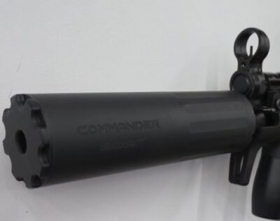 BOSS COMMANDER SWAT – 1/2X28  9MM ULTRA COMPACT DUTY HIGH FLOW SILENCER NITRIDED STAINLESS CORE IDEAL FOR PCC’S CS-17555-9MM-SS-12-SE-BLK