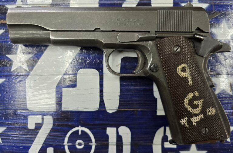 Remington Rand 1911A1 45ACP Semi Auto Pistol, Black 5″ Remington Rand 1911A1 45ACP Semi Auto Pistol, Black 5″