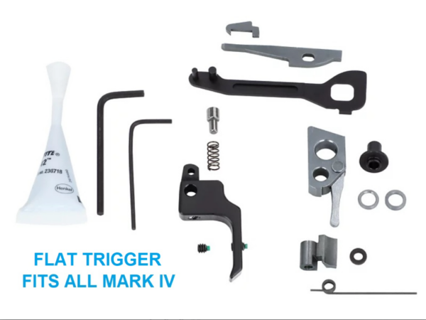 Volquartsen Pistol Competition Kit for MK IV, Black Flat Trigger