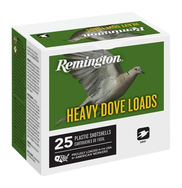 Remington Ammunition 28755 Heavy Dove Loads 12Gauge 2.75″ 1 1/8oz 7.5Shot 25 Per Box/10 Case Remington Ammunition 28755 Heavy Dove Loads 12Gauge 2.75″ 1 1/8oz 7.5Shot 25 Per Box/10 Case