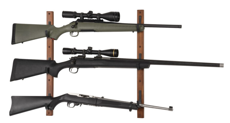 Allen 5656 Gun Collector 3 Gun Brown/Black Wood/Steel Holds 3 Rifle/Shotgun Allen 5656 Gun Collector 3 Gun Brown/Black Wood/Steel Holds 3 Rifle/Shotgun