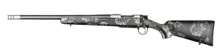 Christensen Arms 8010617200 Ridgeline FFT 6.5 PRC 3+1 20″ Carbon Fiber/Threaded Barrel, Stainless Steel, Black with Gray Accents Stock, Left Hand