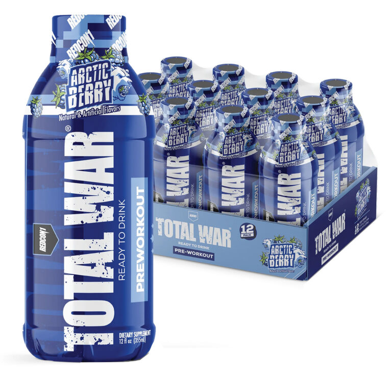 Redcon1 RC1TWRTDAB-12 Total War Ready to Drink Artic Berry 12 Pack