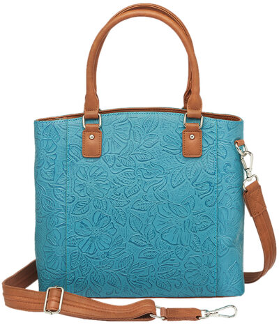 GTM GTM-51TLD/TBLUE   TOWN TOTE COWHIDE       TURQ