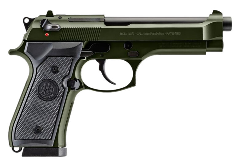 Beretta USA J92F300GR10 92FS Full Size Frame 9mm Luger 10+1 4.90″ Black Steel Barrel, OD Green Cerakote Serrated Slide, OD Green Cerakote Aluminum Frame w/Beavertail, Black Textured Grip Beretta USA J92F300GR10 92FS Full Size Frame 9mm Luger 10+1 4.90″ Black Steel Barrel, OD Green Cerakote Serrated Slide, OD Green Cerakote Aluminum Frame w/Beavertail, Black Textured Grip