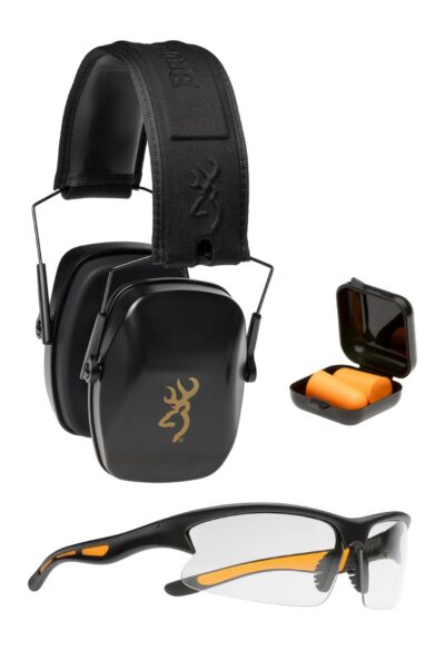 Browning Hearing & Eye Protection Range Kit Black