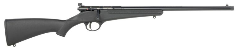 Savage Arms Rascal F-SR 22 LR 1rd 16.13″ Matte Black Single Shot Threaded Barrel, Black Synthetic Stock, Left Hand Savage Arms Rascal F-SR 22 LR 1rd 16.13″ Matte Black Single Shot Threaded Barrel, Black Synthetic Stock, Left Hand