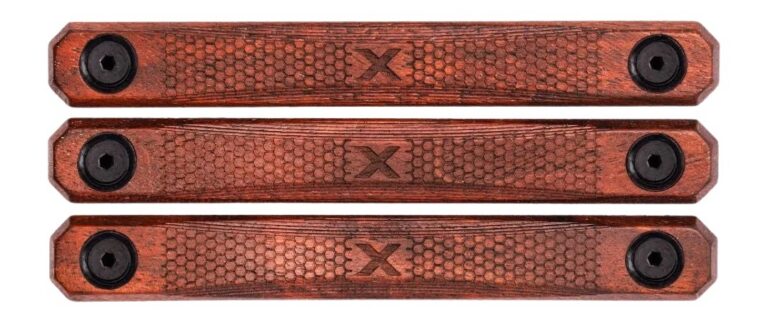 Woox SH.MLK004.S3 M-LOK Rail Covers 3 Slot American Walnut 4.88″ Long