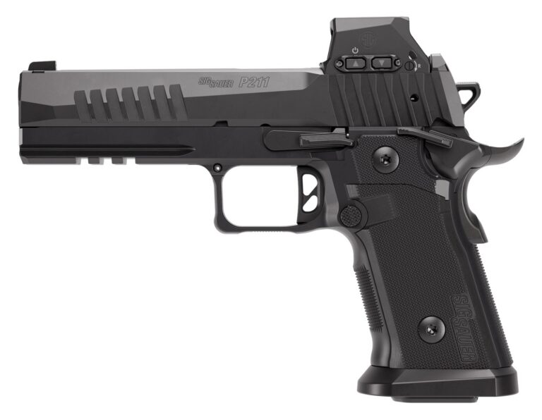 Sig Sauer 211F9GT5RXSL P211 GT5 w/Optic Full Size 9mm Luger 21+1 5″ Black Barrel, Black Nitron Stainless Steel Serrated w/Optic Slide & Frame w/Beavertail & Picatinny Rail, G10 Grip Panels, Sig ROMEO- Sig Sauer 211F9GT5RXSL P211 GT5 w/Optic Full Size 9mm Luger 21+1 5″ Black Barrel, Black Nitron Stainless Steel Serrated w/Optic Slide & Frame w/Beavertail & Picatinny Rail, G10 Grip Panels, Sig ROMEO-