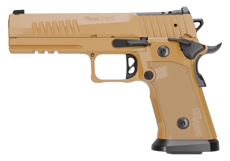 SIG SAUER P211-GT5 COYOTE 9MM PISTOL 5″ COY TAN 2-21RD, 1-17RDRD MAGS SIG SAUER P211-GT5 COYOTE 9MM PISTOL 5″ COY TAN 2-21RD, 1-17RDRD MAGS